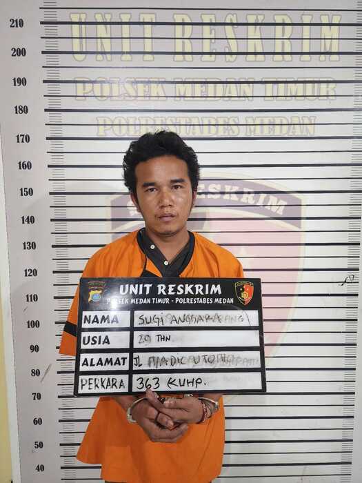 Polsek Medan Timur Ringkus Pencuri Bahan Bangunan, Teman Pelaku dan Penadah Diburu