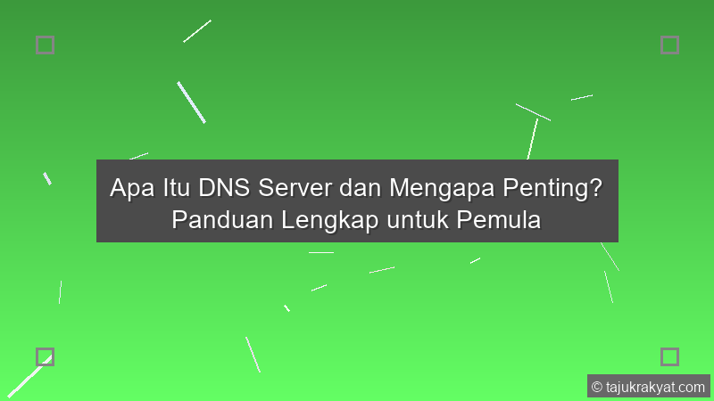 Apa Itu DNS Server dan Mengapa Penting? Panduan Lengkap untuk Pemula