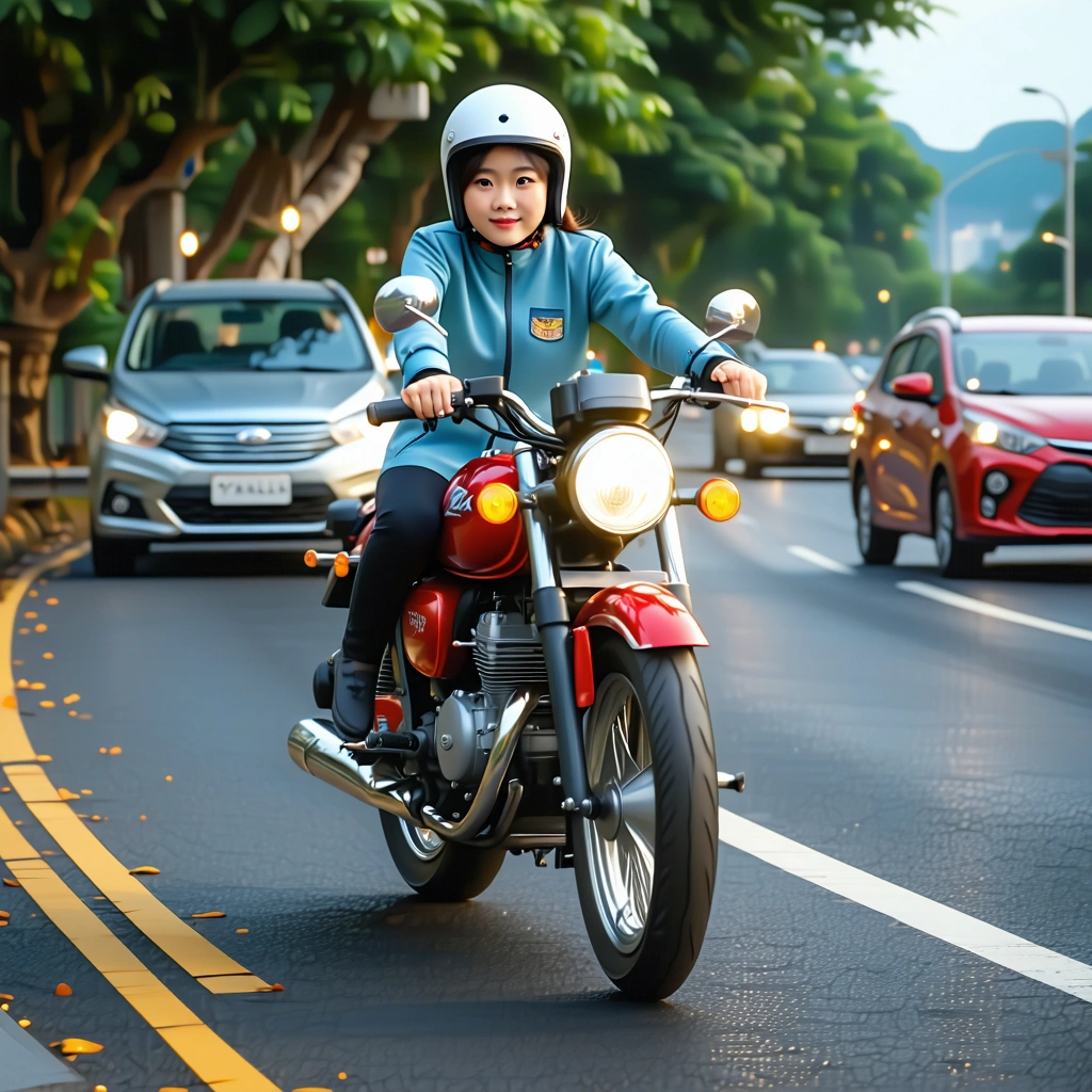 Cara Aman Mengendarai Motor Di Jalan Raya Padat