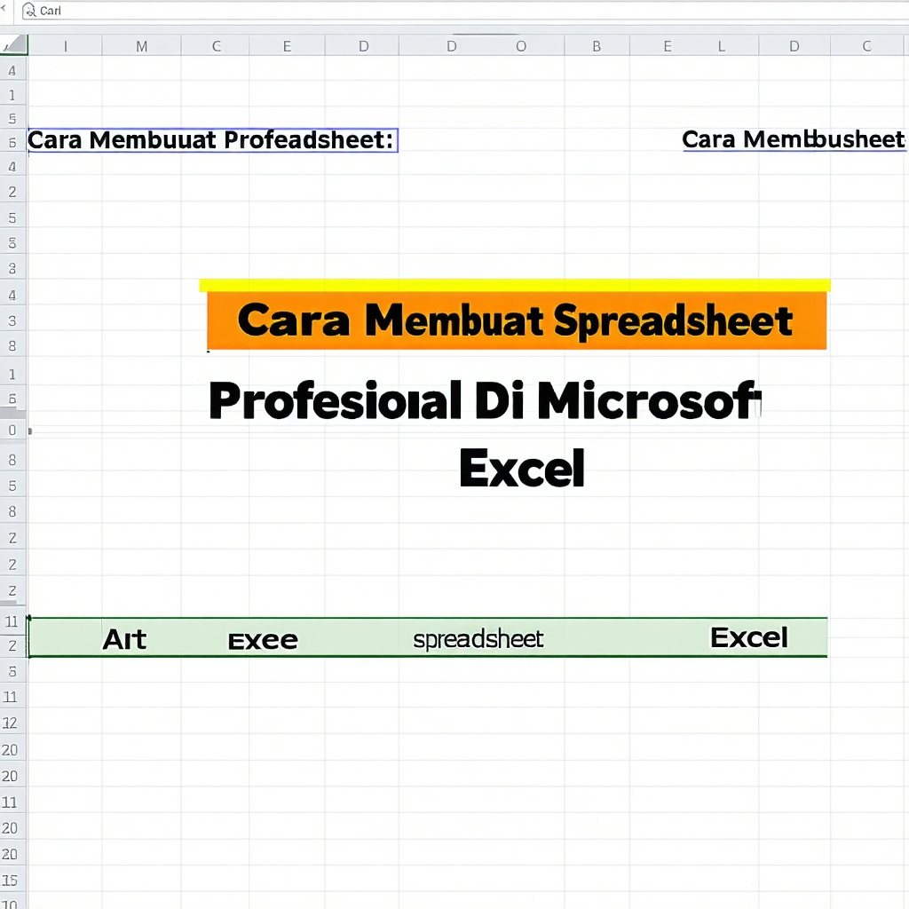 Cara Membuat Spreadsheet Profesional Di Microsoft Excel