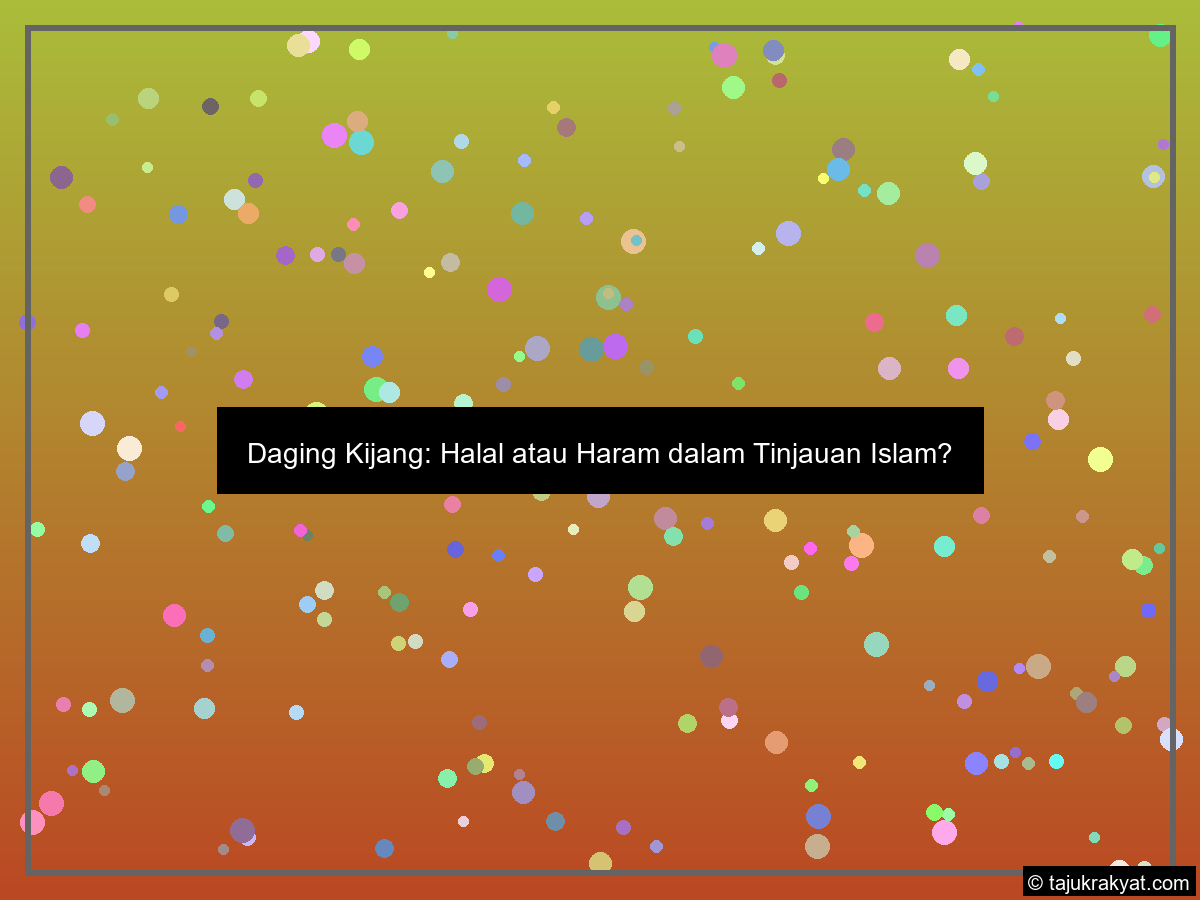 Daging Kijang: Halal atau Haram dalam Tinjauan Islam?