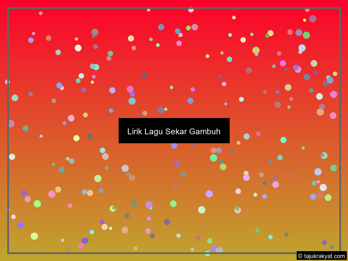 Lirik Lagu Sekar Gambuh