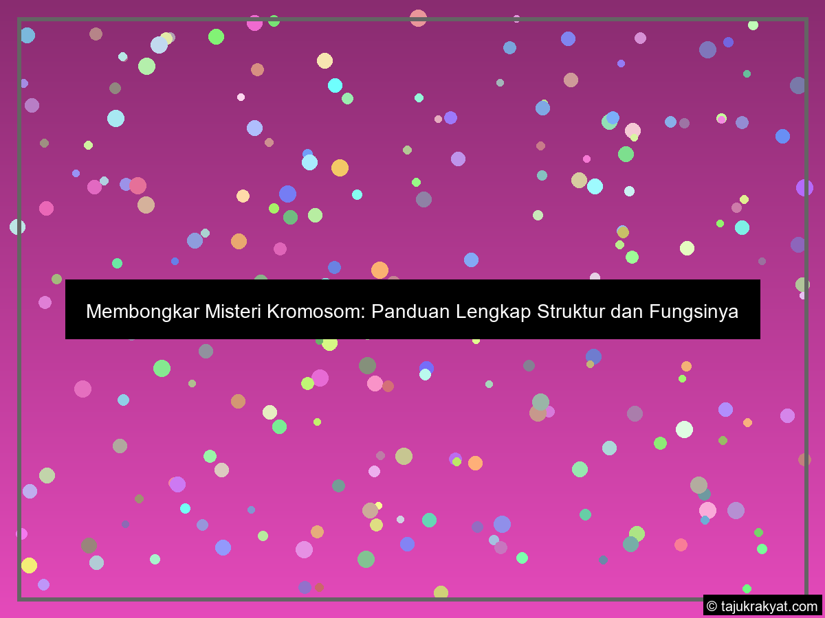 Membongkar Misteri Kromosom: Panduan Lengkap Struktur dan Fungsinya