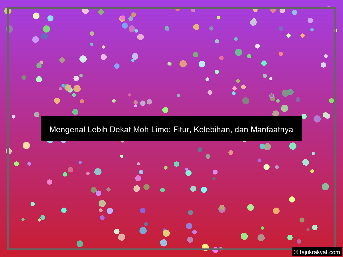 Mengenal Lebih Dekat Moh Limo: Fitur, Kelebihan, dan Manfaatnya