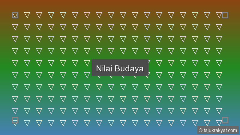 Nilai Budaya