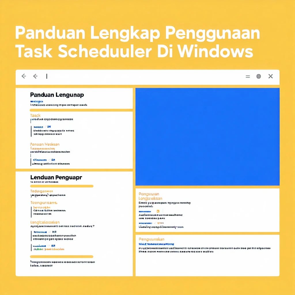 Panduan Lengkap Penggunaan Task Scheduler Di Windows