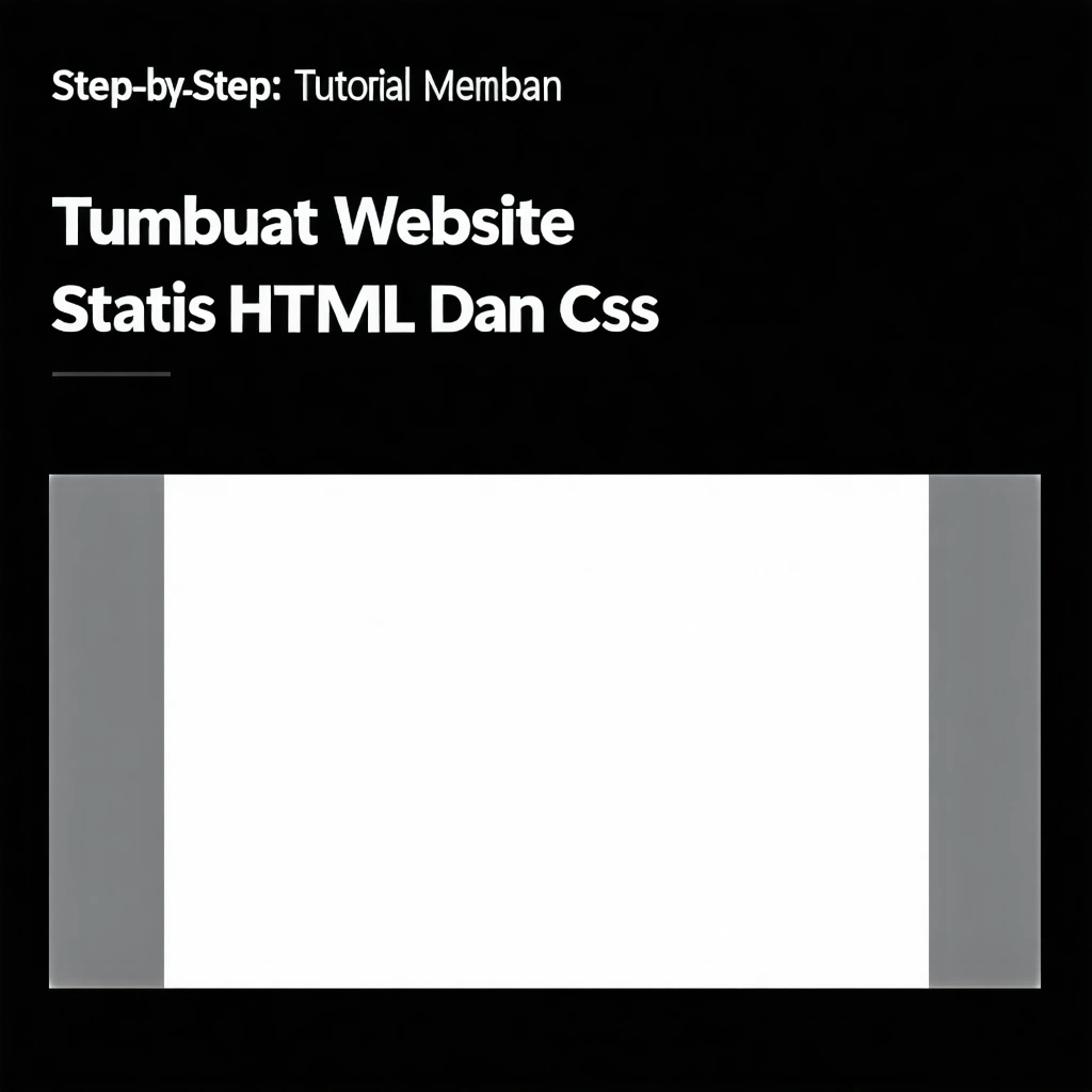 Step-by-Step: Tutorial Membuat Website Statis Dengan Html Dan Css
