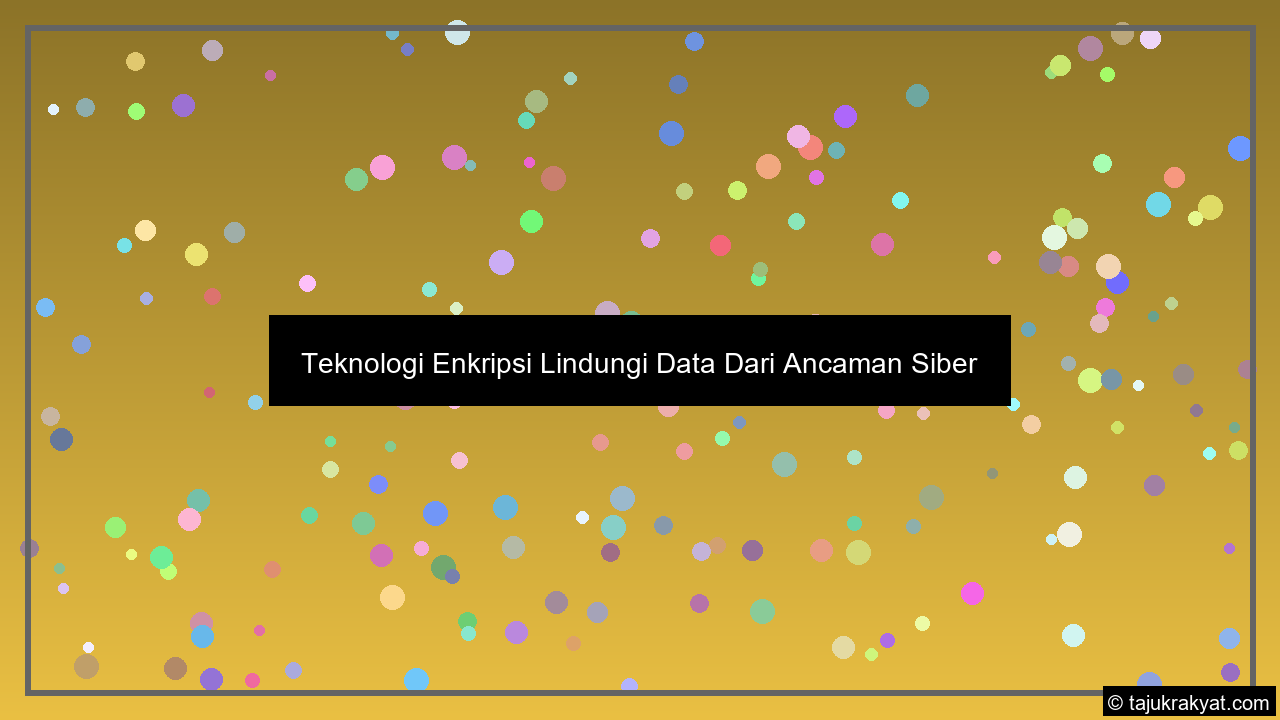 Teknologi Enkripsi Lindungi Data Dari Ancaman Siber