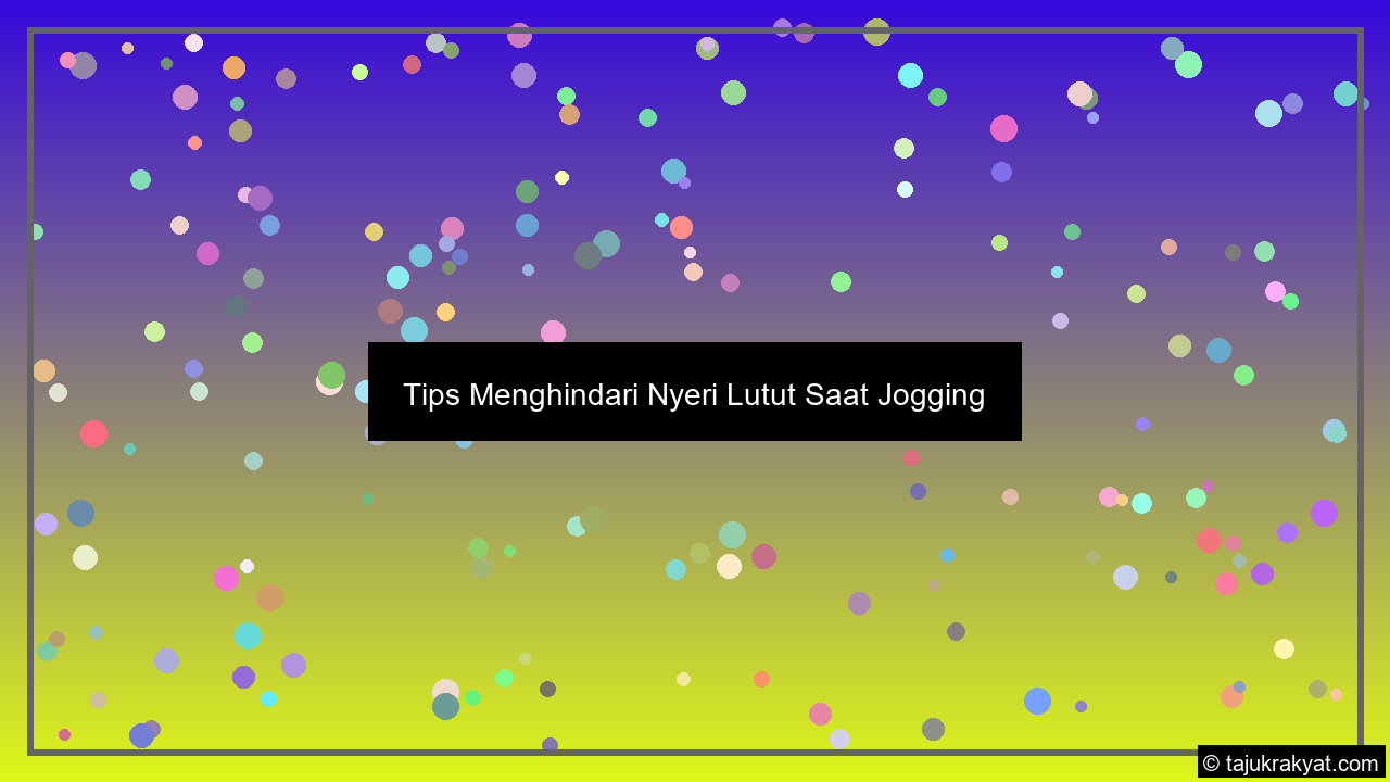 Tips Menghindari Nyeri Lutut Saat Jogging