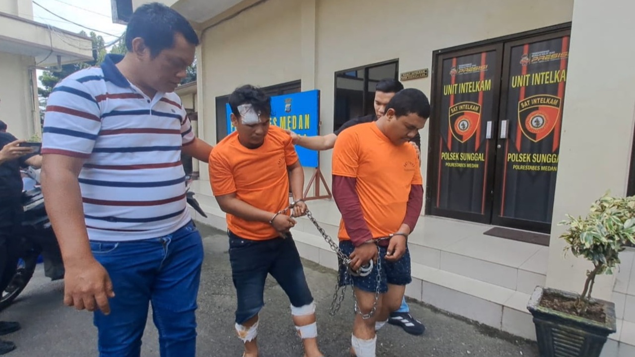 Unit Reskrim Polsek Sunggal Tembak Residivis Spesialis Jambret