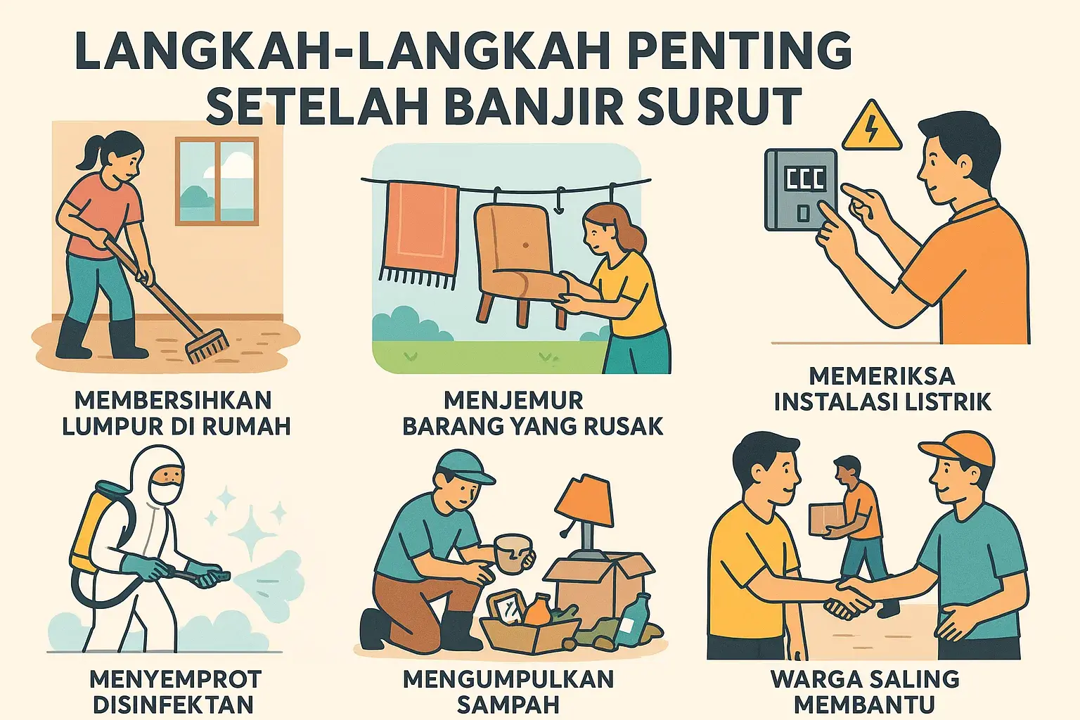 Langkah-Langkah Penting yang Harus Dilakukan Setelah Banjir Surut