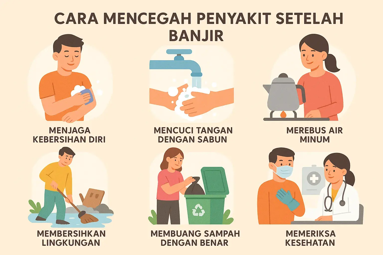 Cara Mencegah Penyakit Setelah Terjadinya Banjir
