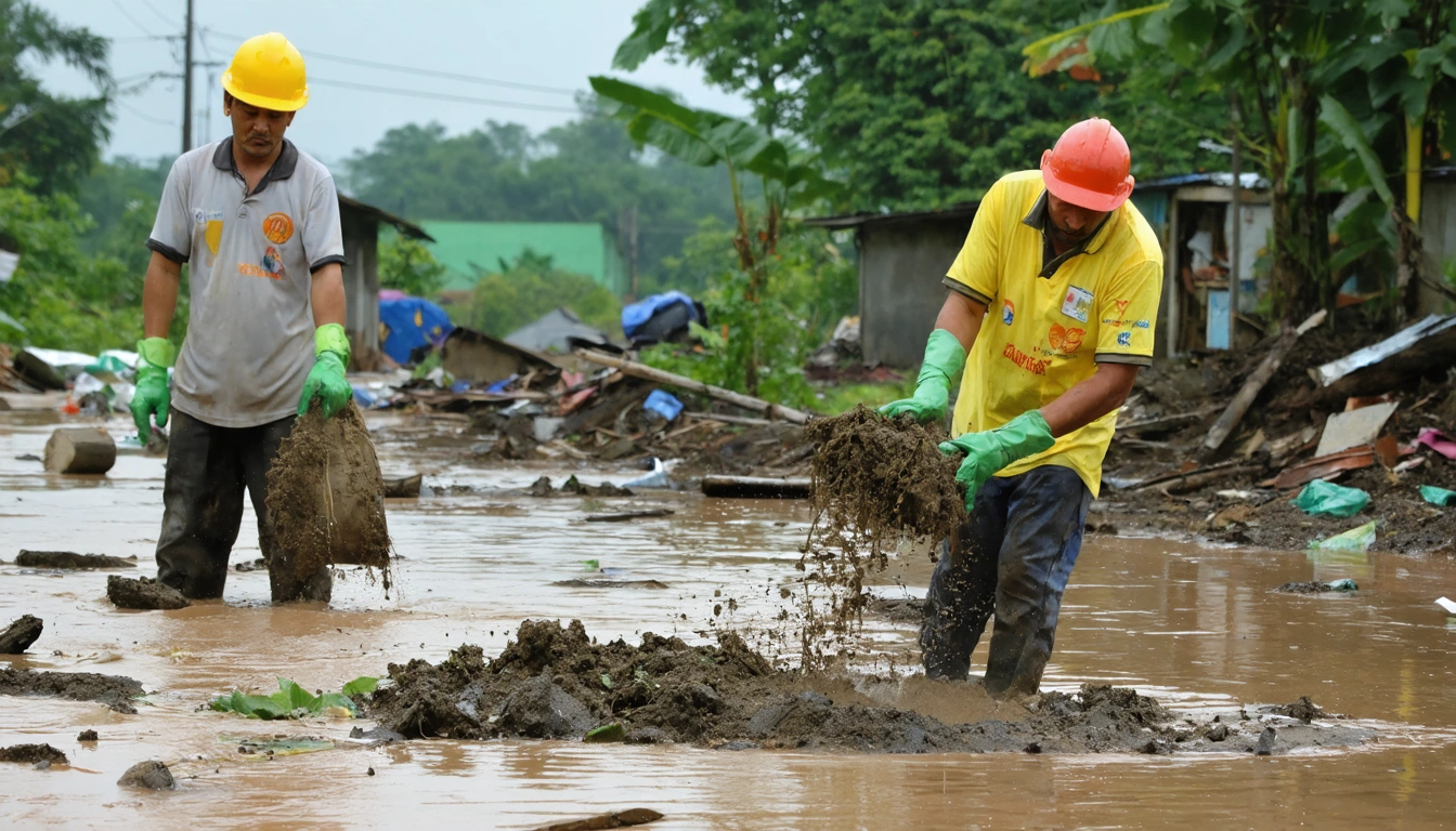 Tips Mengelola Sampah dan Lumpur Pasca Banjir