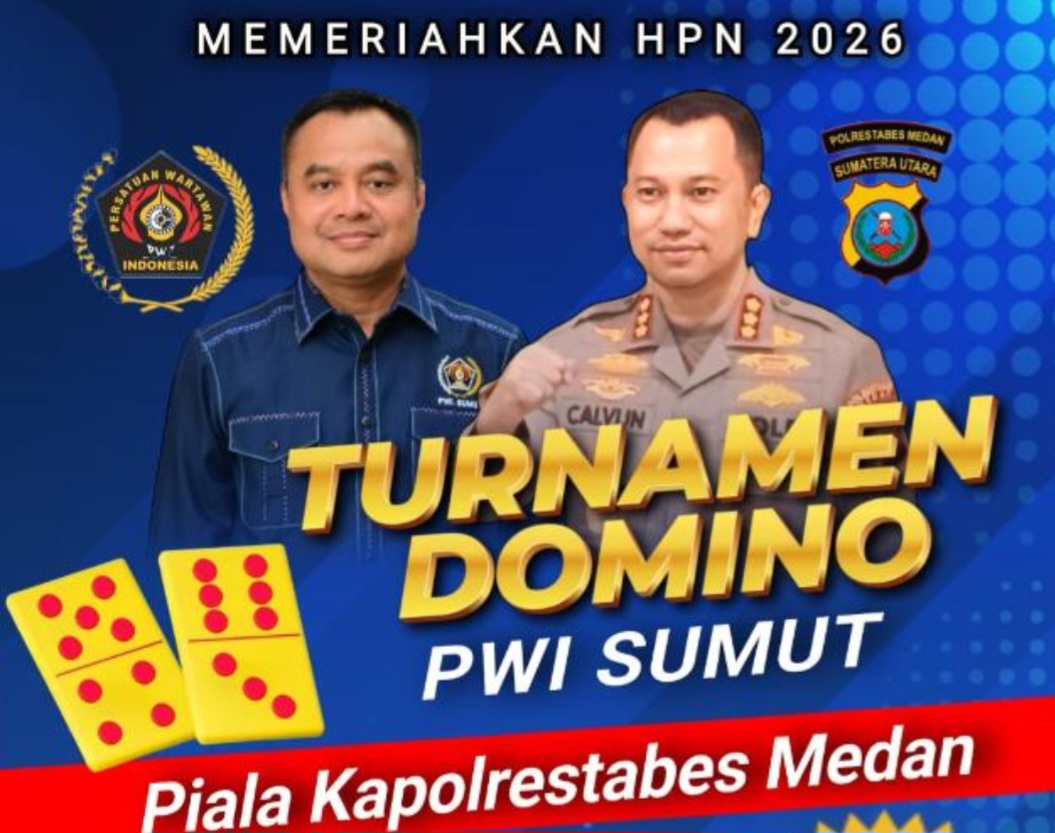 Tumpak Manik, dan Arfin/Bardansyah Juara Domino PWI Sumut Piala Kapolrestabes Medan