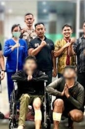 Mau Kabur, Dua Spesialis Curanmor Terpaksa Ditembak Polsek Medan Area Kakinya