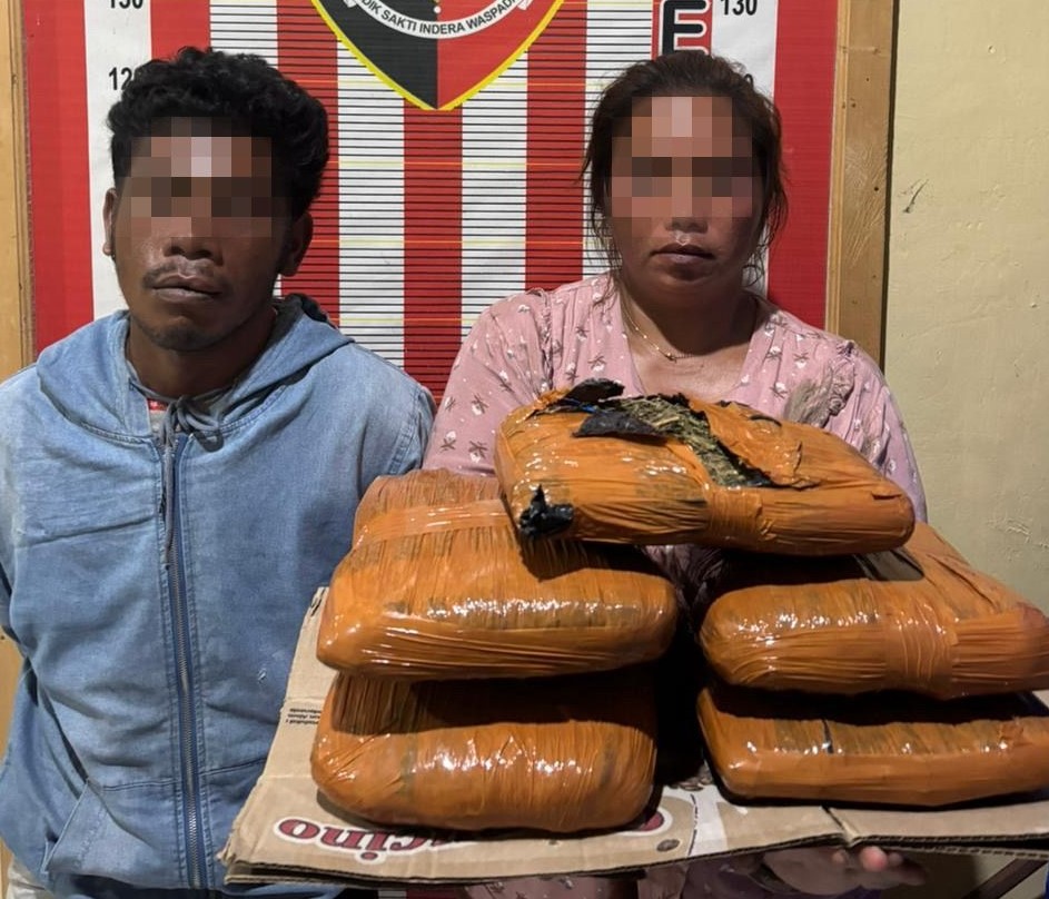 5 Kg Ganja dari Madina Gagal Beredar di Tapteng, Sepasang Kurir DItangkap