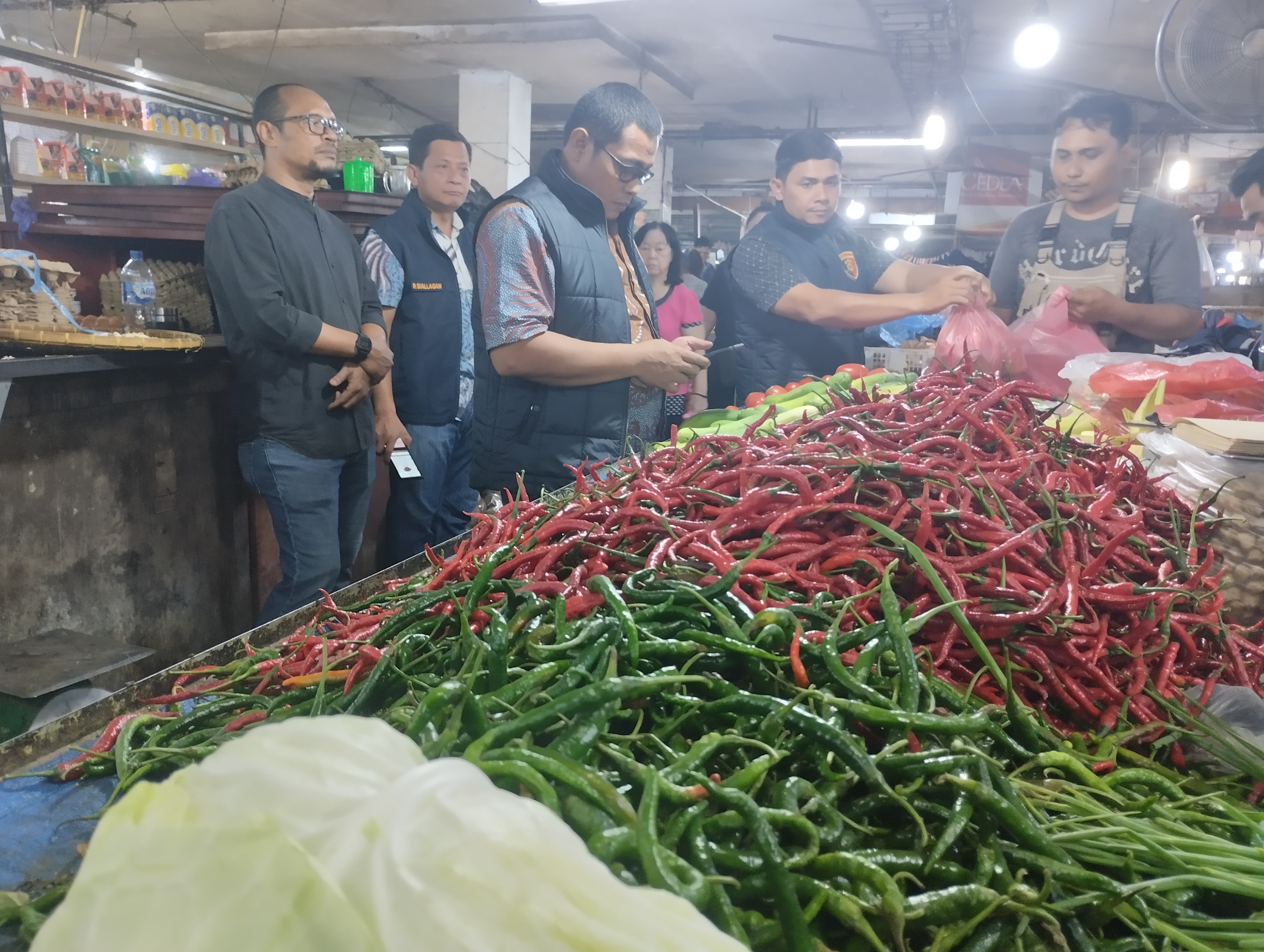 Satgas Pangan Ditreskrimsus Poldasu Sidak Pasar, Harga Bapokting Masih Sesuai HET