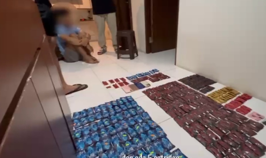 Polrestabes Medan Gerebek Apartement Sentraland Disulap Jadi Gudang Penyimpanan Vape Narkoba : Ratusan Kemasan Disita