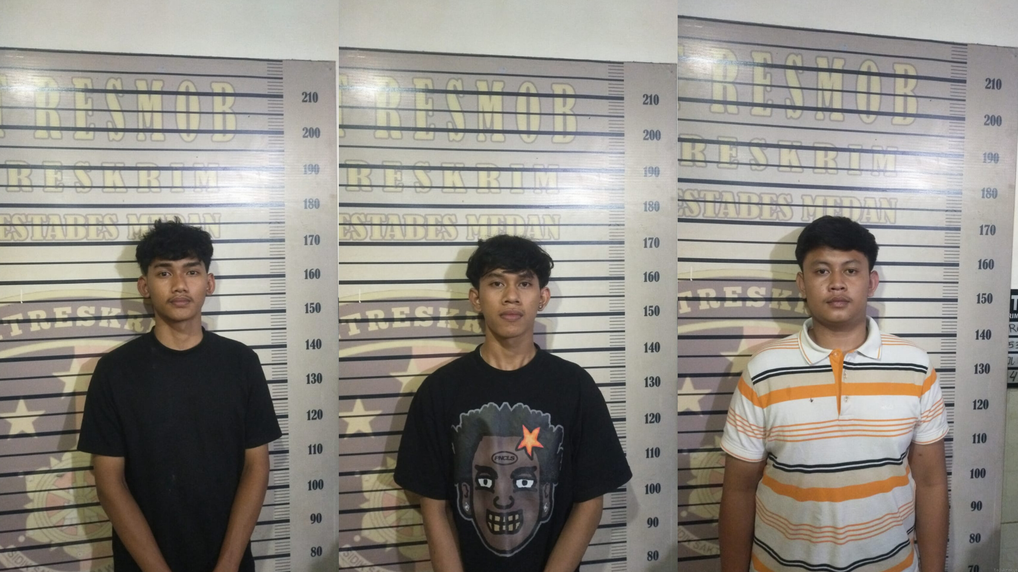 Polisi Tangkap 3 Anggota Geng Motor RnR dan Wek Wek Medan, Sita Senapan Angin dan Ganja