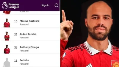 Bikin Heboh, Nama Betinho Mendadak Muncul Sebagai Penyerang Manchester United