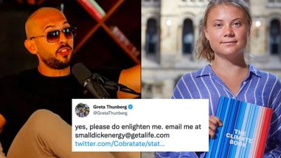 Andrew Tate dan Greta Thunberg