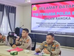 Itwasda Polda Sumut Waskat dan Cek Administrasi Tahanan Polrestabes Medan