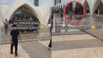 Viral Masjid Al Jabar Bandung Malah Jadi Waterboom, Netizen Salfok Sama Bocil