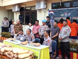 Bawa 47 Kg Ganja Kering, Tiga Warga Sumatera Barat Diringkus Petugas Polres Madina