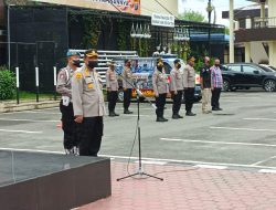 Pesan Kabag Logistik Polrestabes Medan saat Apel : Tingkatkan Waskat kepada Anggota