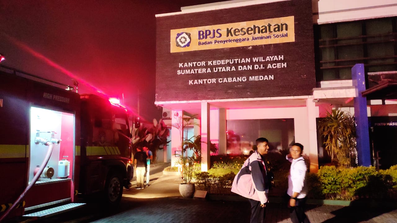 Kantor Cabang BPJS Kesehatan Medan kebakaran