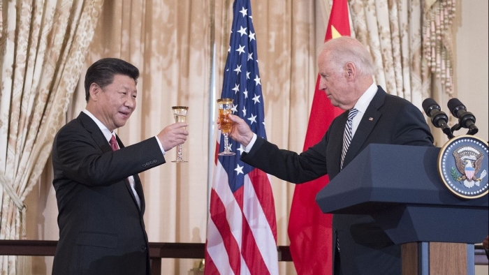 Presiden Xi Jinping bersama Presiden Joe Biden. (Wikimedia Commons/U.S. Department of State)