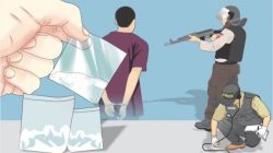Ilustrasi penangkapan pengedar narkoba