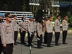 Kasat Binmas Polrestabes Medan Pimpin Apel ; Kunker Presiden RI Aman dan Lancar