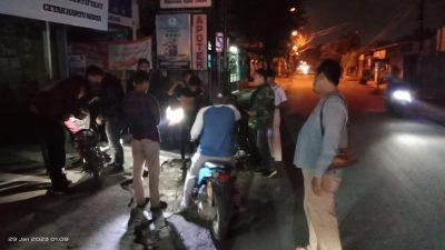 Gerombolan Geng Motor Bikin Onar di Sunggal, Dua Orang Ditangkap
