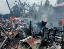 Gudang Butut di Kota Binjai Ludes Terbakar, Api Berasal dari Bagian Belakang