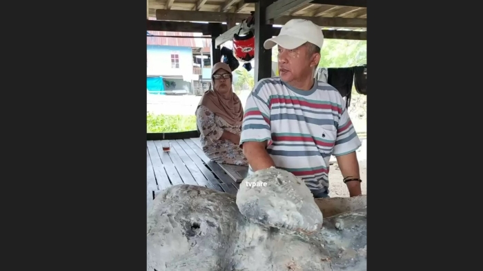 Seorang nelayan di Kabupaten Barru, Sulawesi Selatan menemukan benda mirip muntahan ikan puas yang nilainya mencapai puluhan juta rupiah perkilogram.