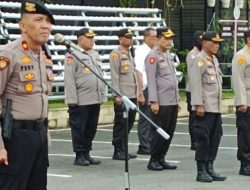 Wakasat Samapta, Kompol Ferimon Pimpin Apel di Polrestabes Medan