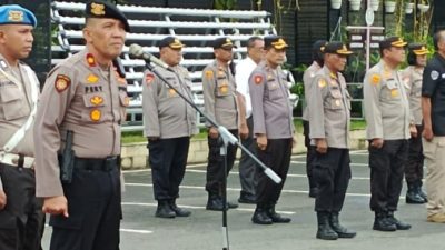 Wakasat Samapta, Kompol Ferimon Pimpin Apel di Polrestabes Medan