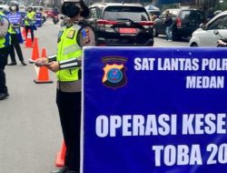 Hari Kedua Ops Keselamatan Toba 2023, Satlantas Polrestabes Medan Sosialisasikan Tertib dan Displin Lalin di Lima Titik