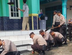 Jelang Ramadhan 1444 H, Resimen Rahesa Aditya Diandra (RAD) SIP 52 Bersihkan 7 Masjid