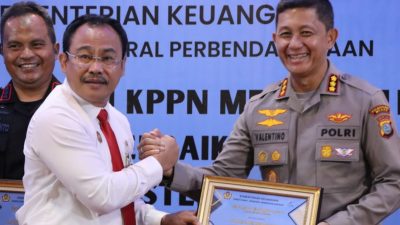 Kapolrestabes Medan dapat Penghargaan dari Menteri Keuangan RI