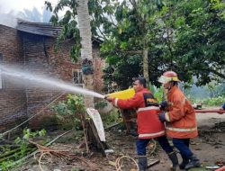 Dua Rumah di Kota Binjai Hangus Terbakar, Kerugian Ditaksir Ratusan Juta