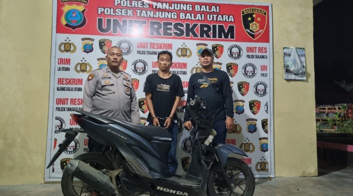 NH, pelaku penggelapan yang pura-pura pinjam motor diringkus petugas Polsek Tanjungbalai Utara