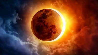 Ilustrasi fenomena gerhana dan Gerhana Matahari Hibrid