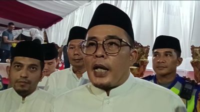 Wakil Wali Kota Medan, Aulia Rachman saat memberikan keterangan sekaitan dengan malam takbiran di Kota Medan, Jumat (21/4/2023) malam.
