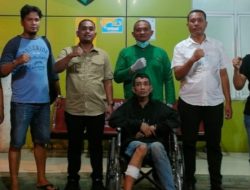 Ditembak Unit Reskrim Polsek Percut Seituan, Residivis Curanmor Terpaksa Naik Kursi Roda