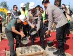 Kapolrestabes Medan Hadiri Peletakan Batu Pertama Revitalisasi Stadion Kebun Bunga