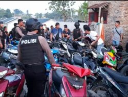 Gudang Motor Curian Desa Sei Mencirim Digerebek, 28 Kendaraan dan Tiga Tersangka Diamankan