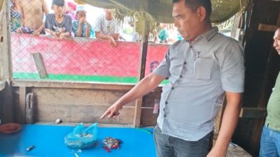 Penggerebekan gubuk pemakai narkoba di Desa Sei Apung, Kecamatan Tanjungbalai, Kabupaten Asahan. Dua orang pengedar sabu dan ganja lompat ke sungai.