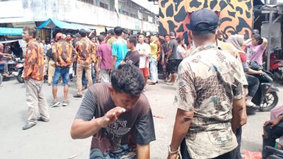 Satu orang anggota Pemuda Pancasila tewas saat penertiban bangunan di atas drainase yang ada di Jalan Bliton Barat, Kelurahan Belawan II, Kecamatan Medan Belawan, Kota Medan.
